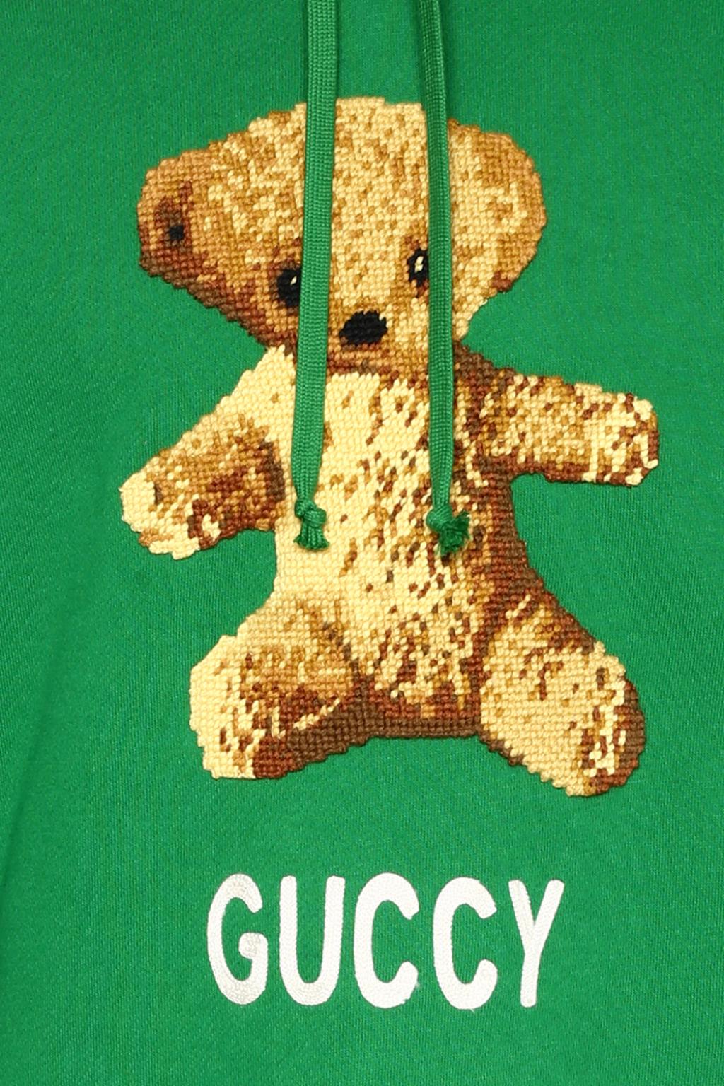 Gucci sweater with green on sale bear